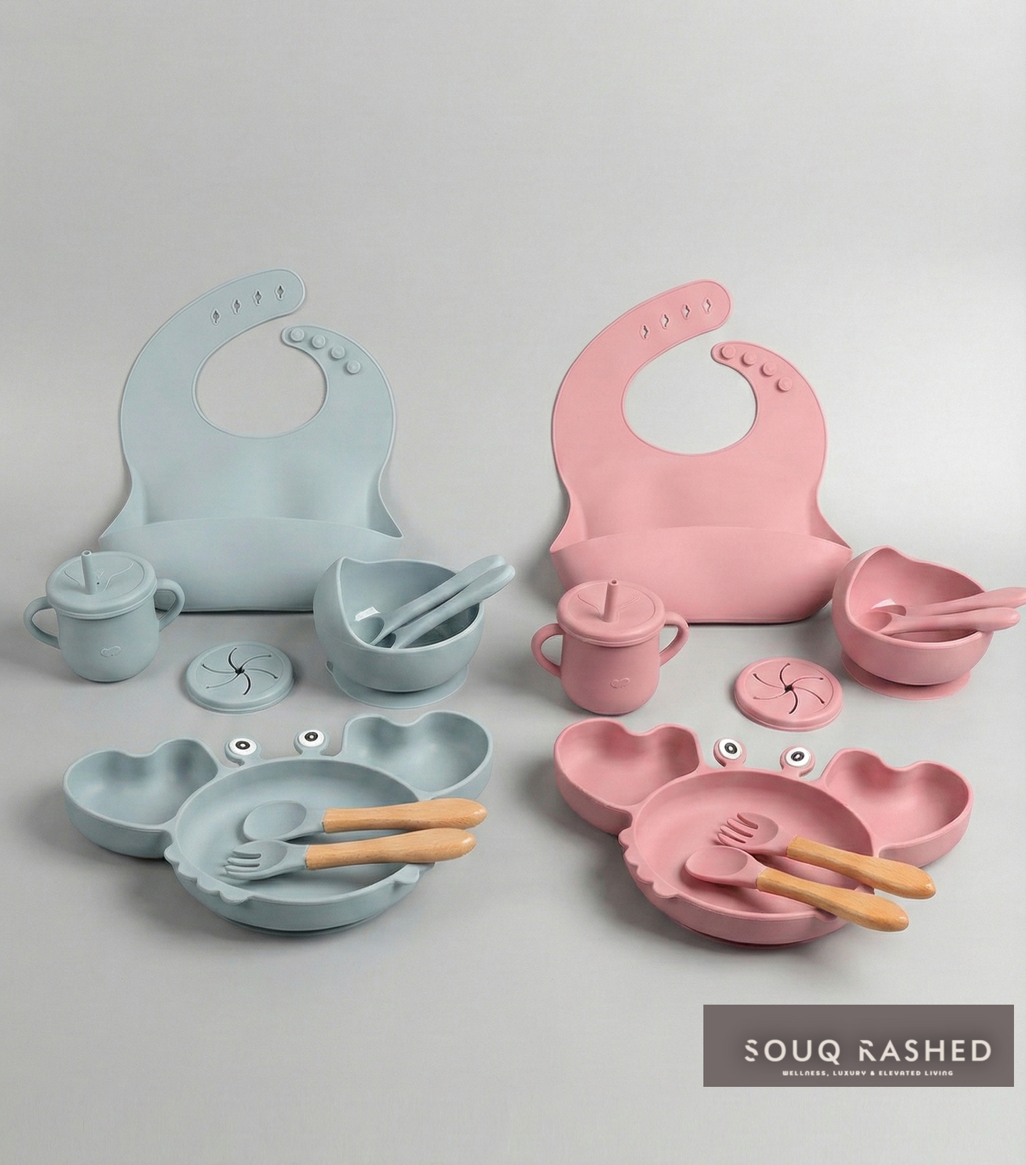 The "Ghaf Grove" 9-Piece Silicone Dining Suite