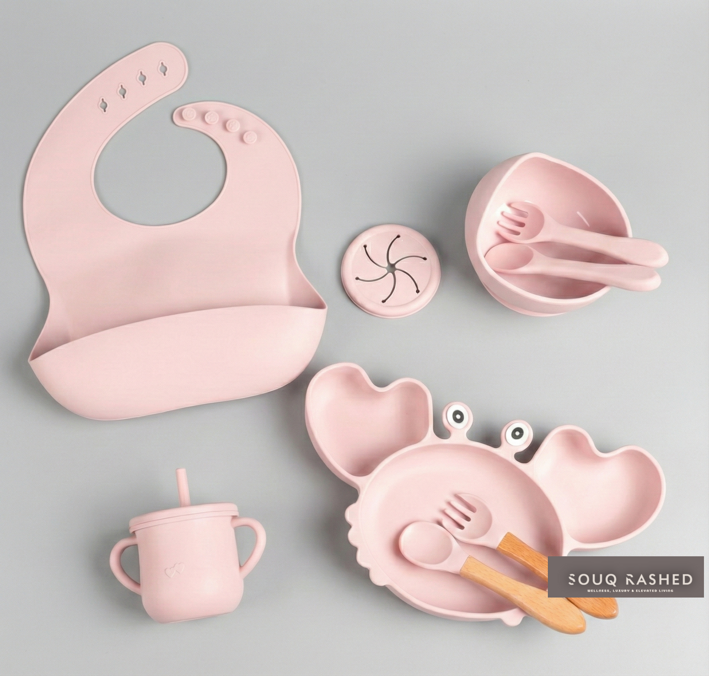 The "Ghaf Grove" 9-Piece Silicone Dining Suite