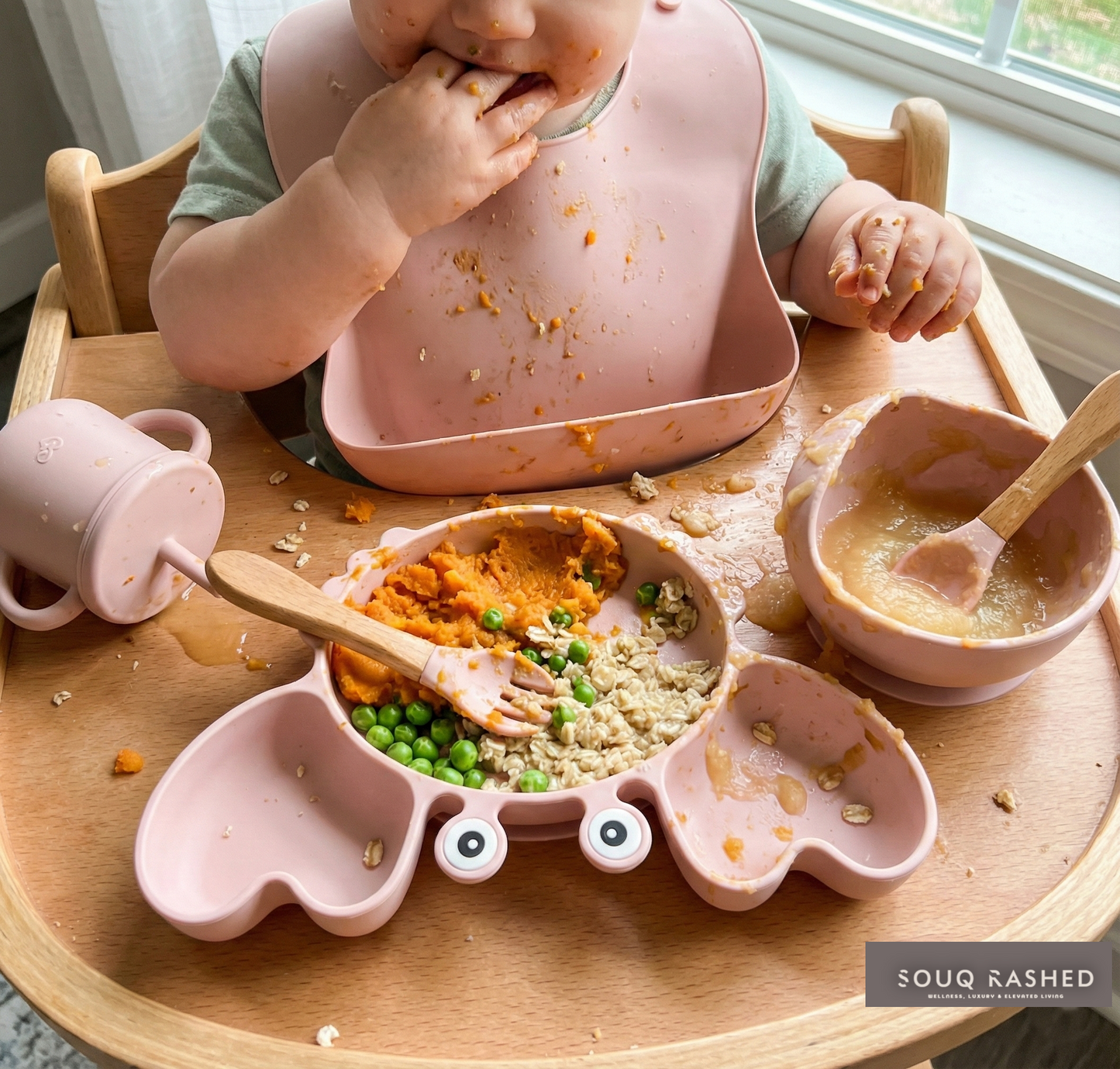 The "Ghaf Grove" 9-Piece Silicone Dining Suite